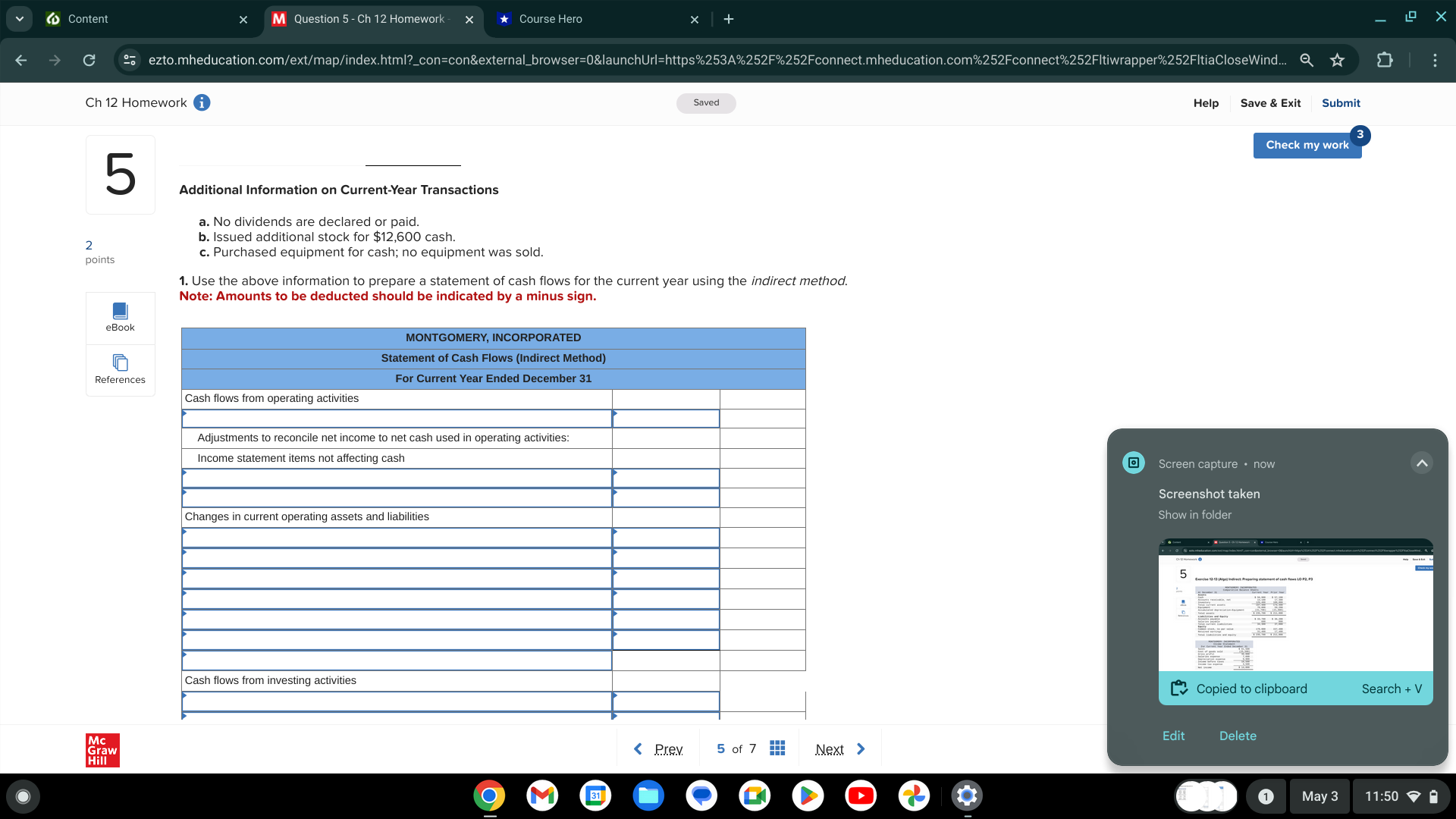 + ezto.mheducation.com/ext/map/index.html?_con-con&external_browser=0&launchUrl=https%253A%252F%252Fconnect.mheducation.com%252Fconnect%252Fltiwrapper%252Fltia Close Wind... Q Ch 12 Homework i Saved 5 Exercise
