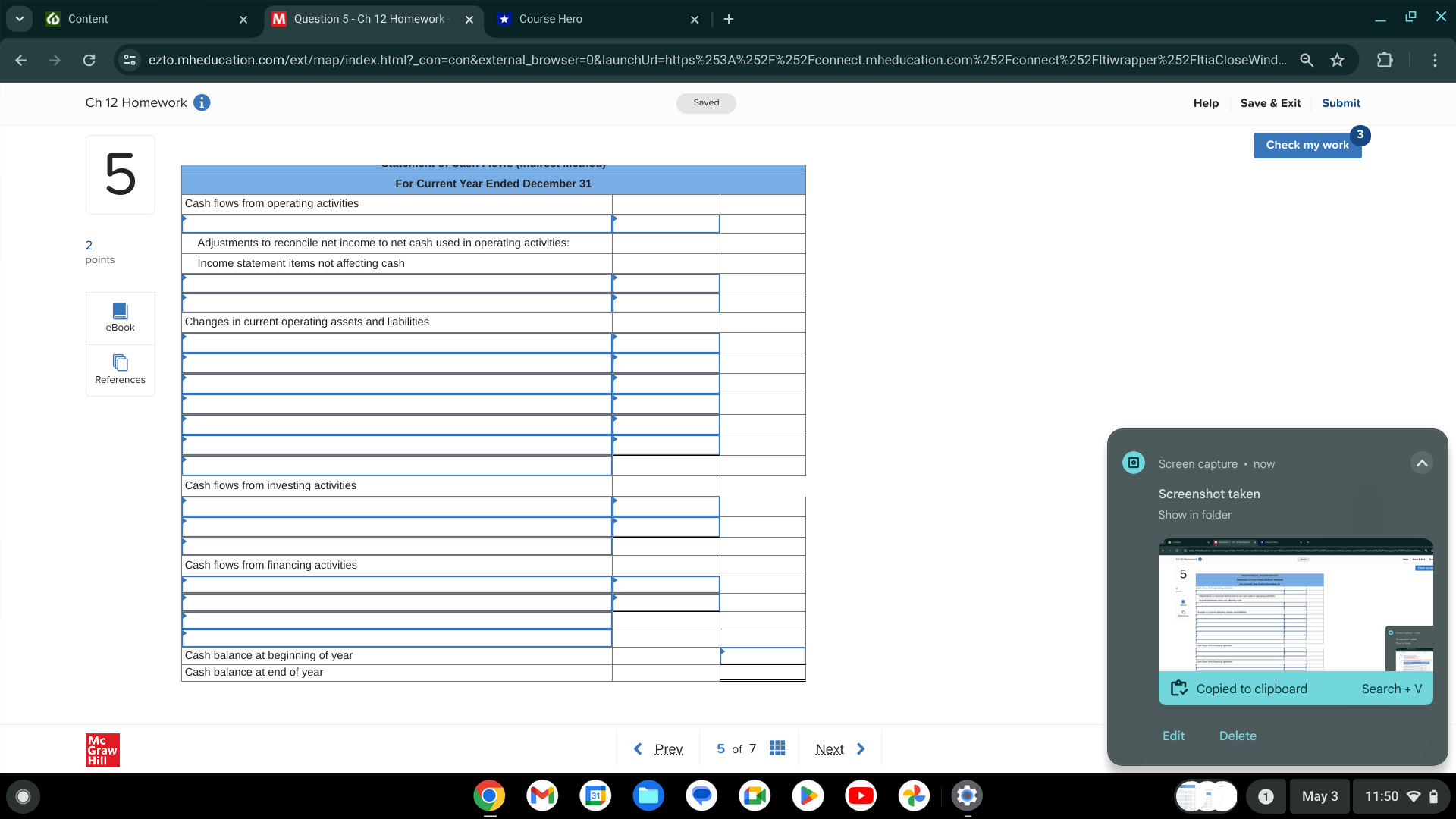 points At December 31 Assets Cash MONTGOMERY INCORPORATED Comparative Balance Sheets Accounts