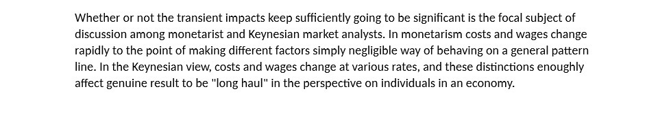 Whether or not the transient impacts keep sufficiently going to be significant