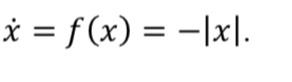 x = f(x) = |x|.