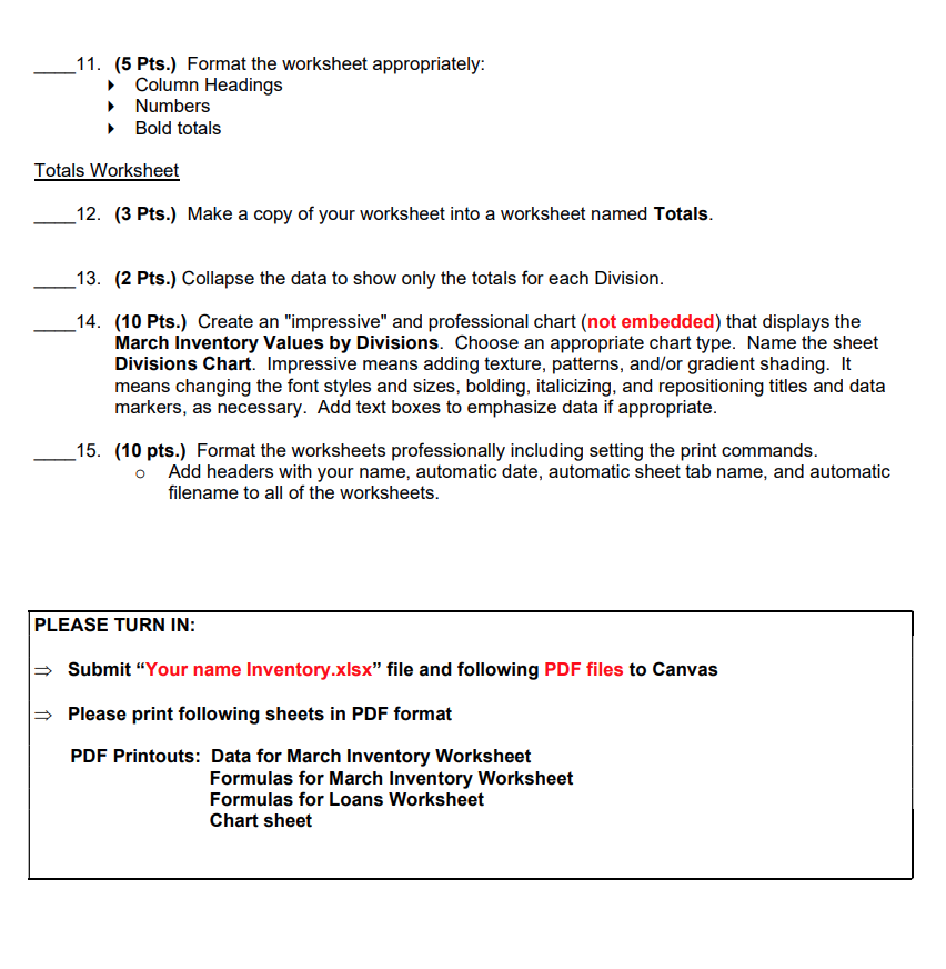 NAME Instructions: Open the file "Spring Garden Inventory.xlsx" from Canvas. Save it