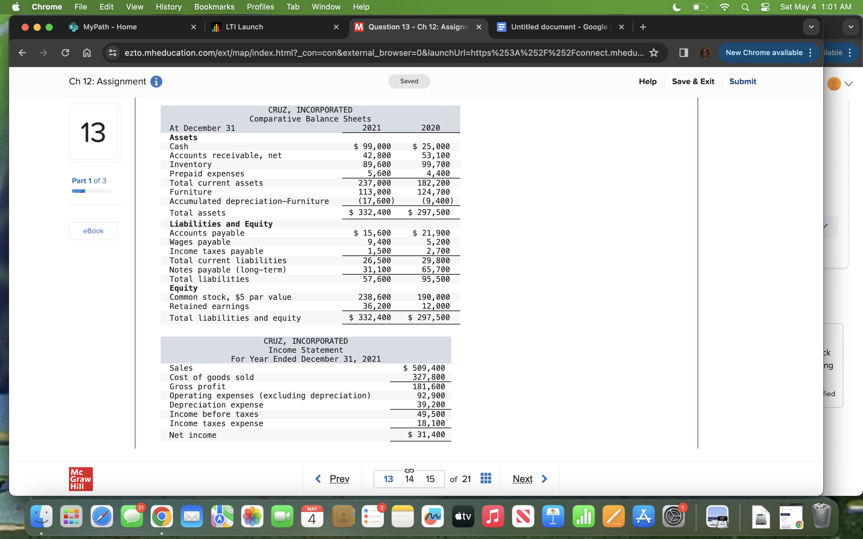 Chrome File Edit View History MyPath - Home Bookmarks Profiles Tab Window