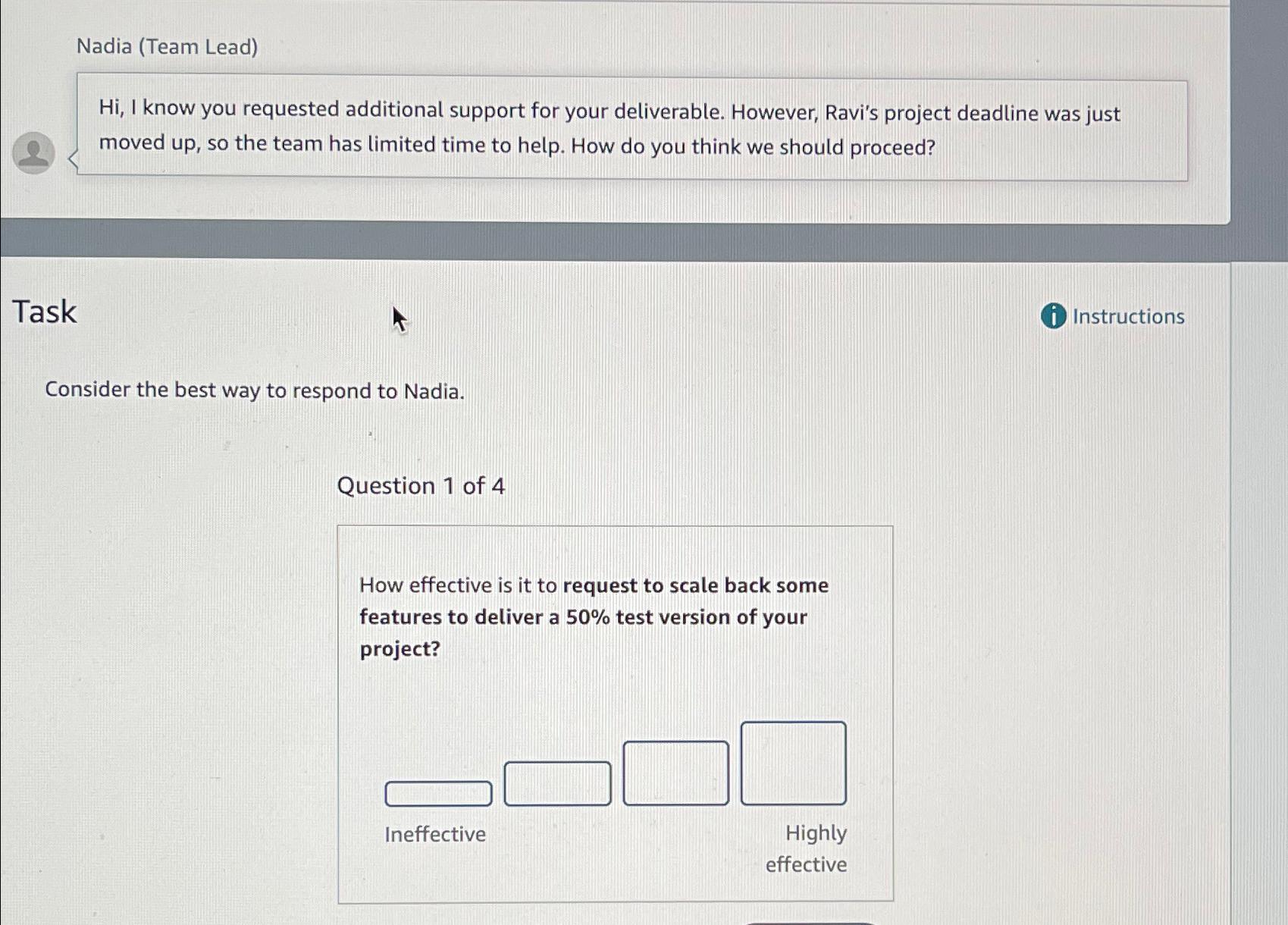 Nadia (Team Lead) Hi, I know you requested additional support for your