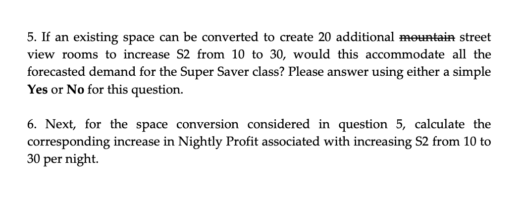 lines and NOT be embedded within sentences. Written responses should also be