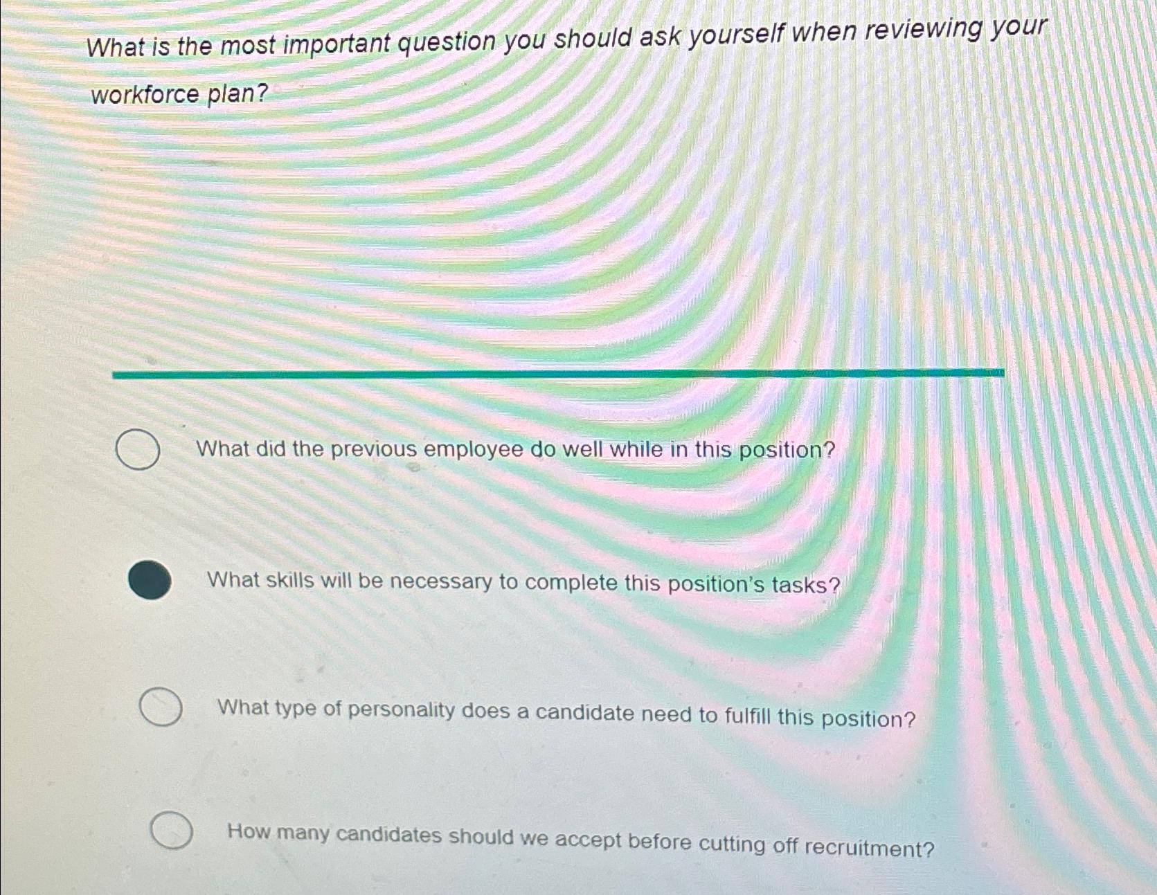 What is the most important question you should ask yourself when reviewing