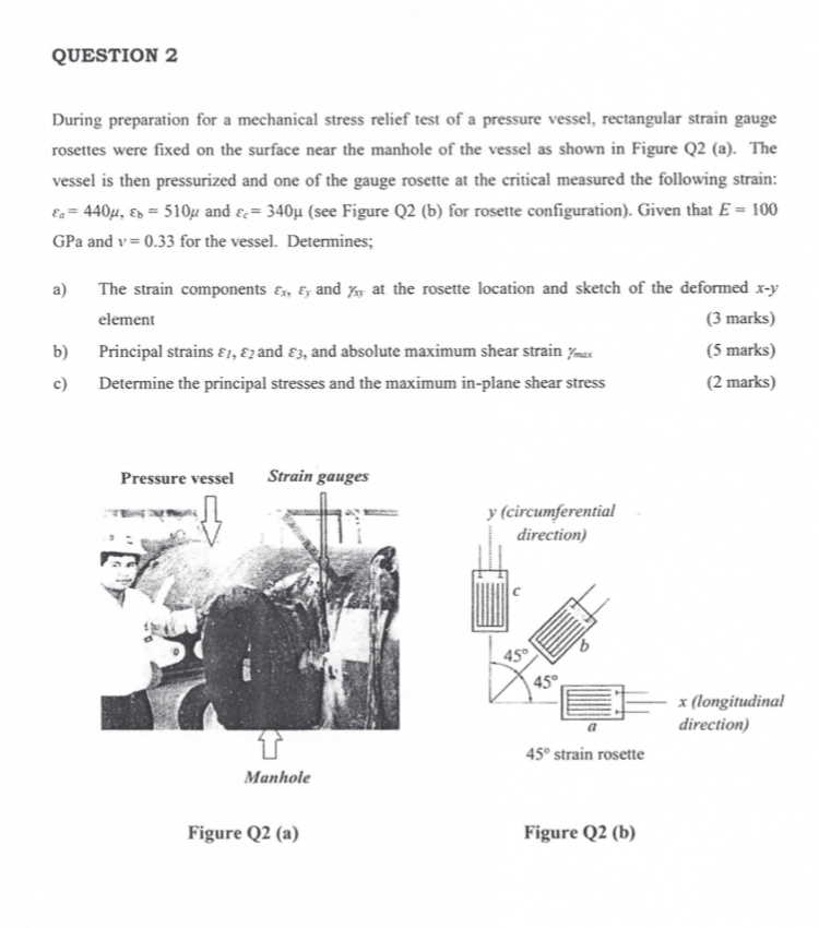 QUESTION 2 During preparation for a mechanical stress relief test of a
