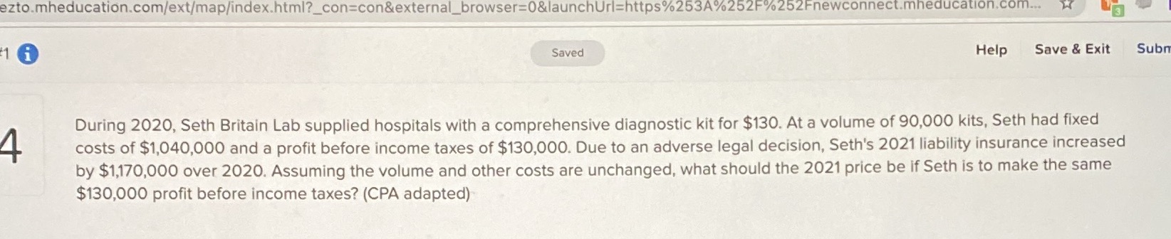 ezto.mheducation.com/ext/map/index.html?_con=con&external_browser=0&launchUrl=https%253A%252F%252Fnewconnect.mheducation.com... M 16 4. Saved Help Save & Exit Subm During 2020,