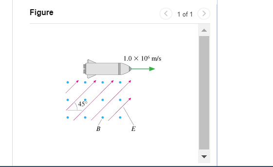 Figure 45% . 1.0 106 m/s B E 1 of 1 Part