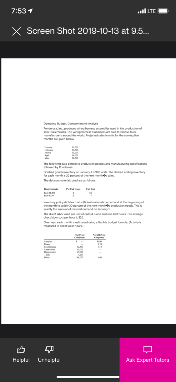 7:53 1 .III LTE Screen Shot 2019-10-13 at 9.5... Operating Budget, Comprehensive