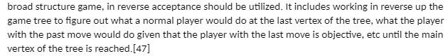 broad structure game, in reverse acceptance should be utilized. It includes working