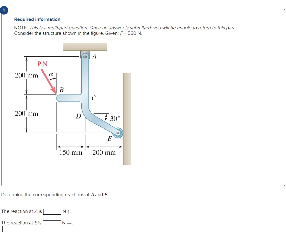 Required information NOTE: This is a multi-part question. Once an answer is