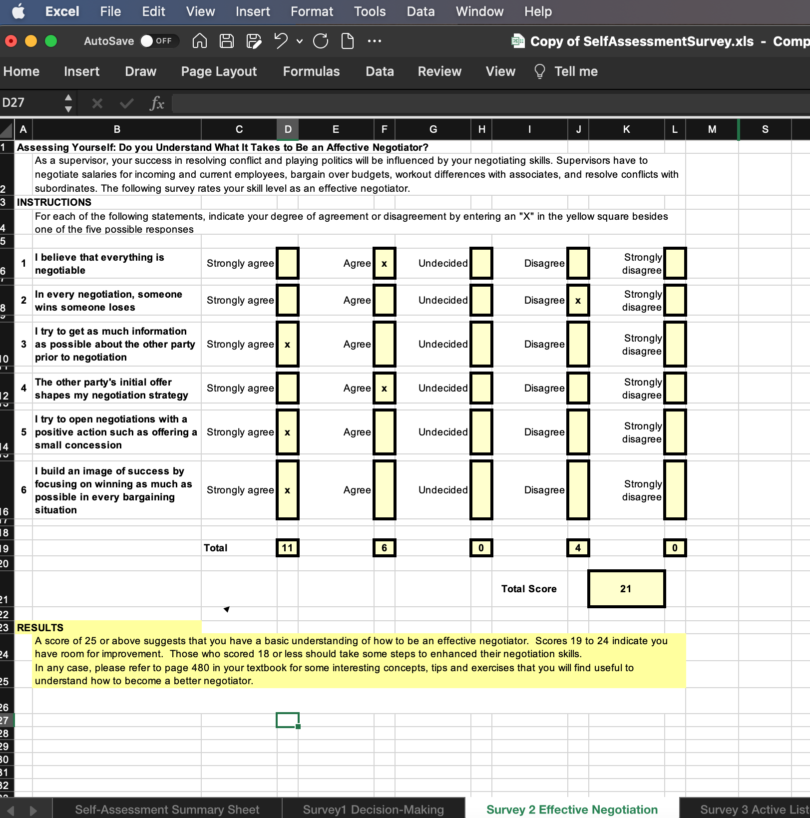 Excel File Edit View Insert Format Tools Data Window AutoSave OFF Home