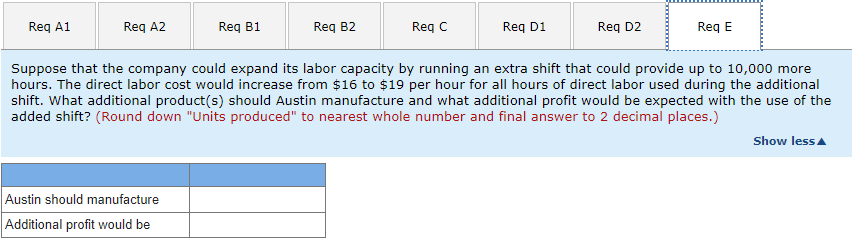 annual demand, calculate the contribution margin for each type of dress shirt