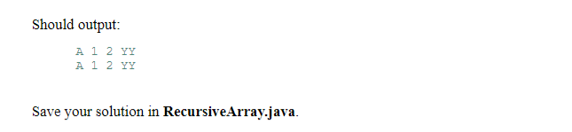array such as follows: String[] [] data = { {"A", "B"}, {"1",