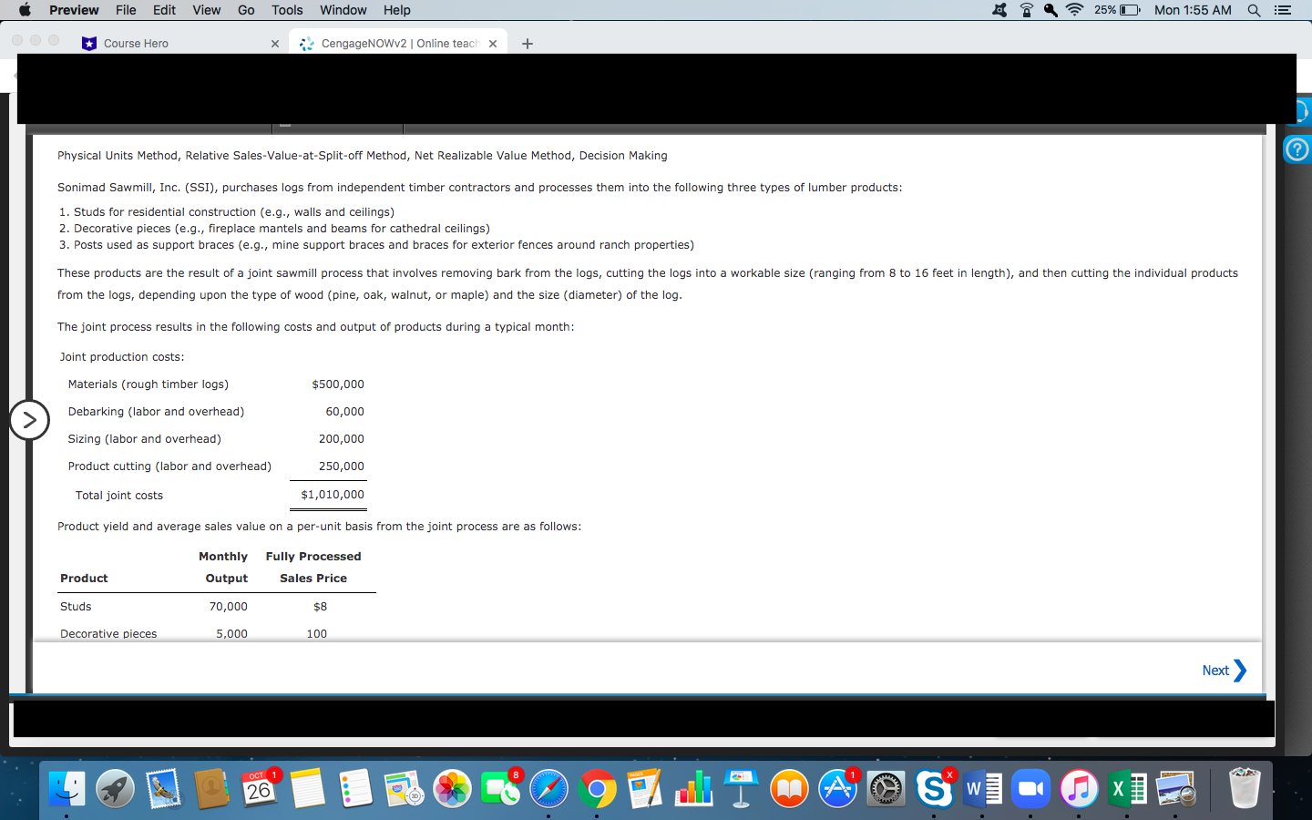 Preview File Edit View Go Tools Window Help Course Hero x CengageNOWv2