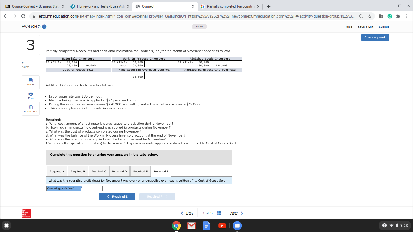 Bb Course Content - Business Stati Homework and Tests - Duaa Ash