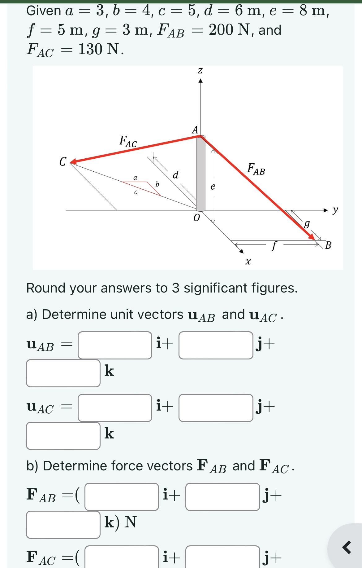 Given a = 3, b = 4, c = 5, d =