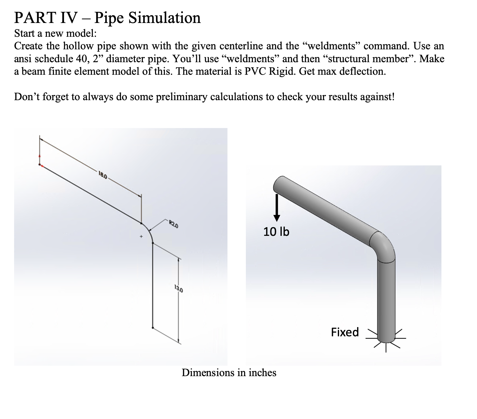 PART IV - Pipe Simulation Start a new model: Create the hollow