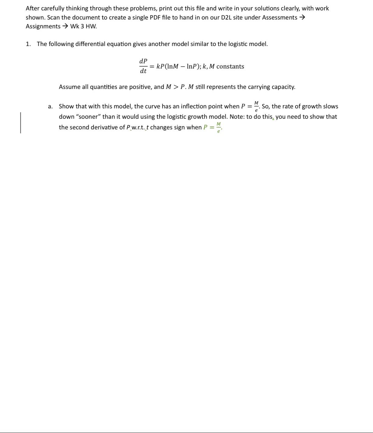 After carefully thinking through these problems, print out this file and write