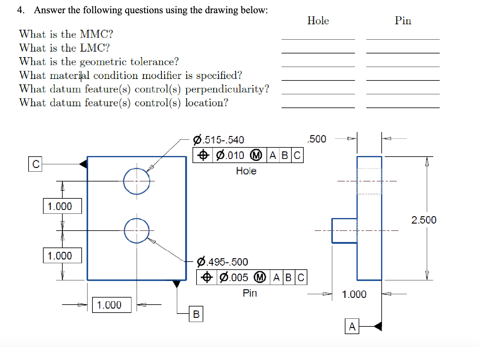 the tolerances specified in 2.1, is the part shown below an acceptable