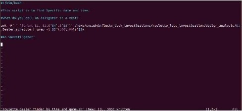 #1/bin/bash #This script is to find Specific date and tim edhat do