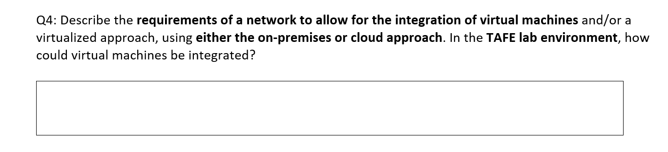 appropriate. wwwwwwwwwwwwwww Q1: The primary tool used relating to virtualisation are hypervisors.