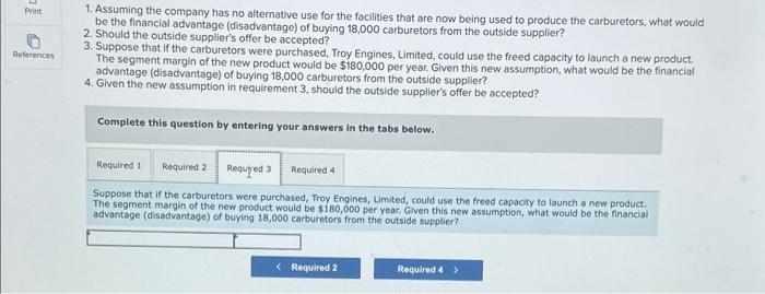 has always produced all of the necessary parts for its engines, including