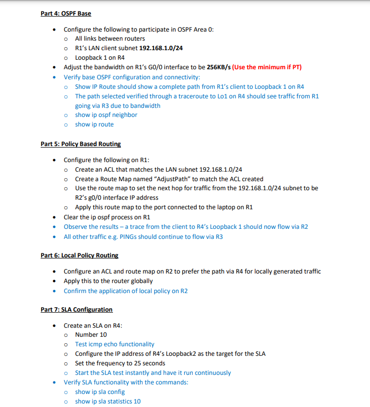 SLA number 10 Track the state of the test A delay of