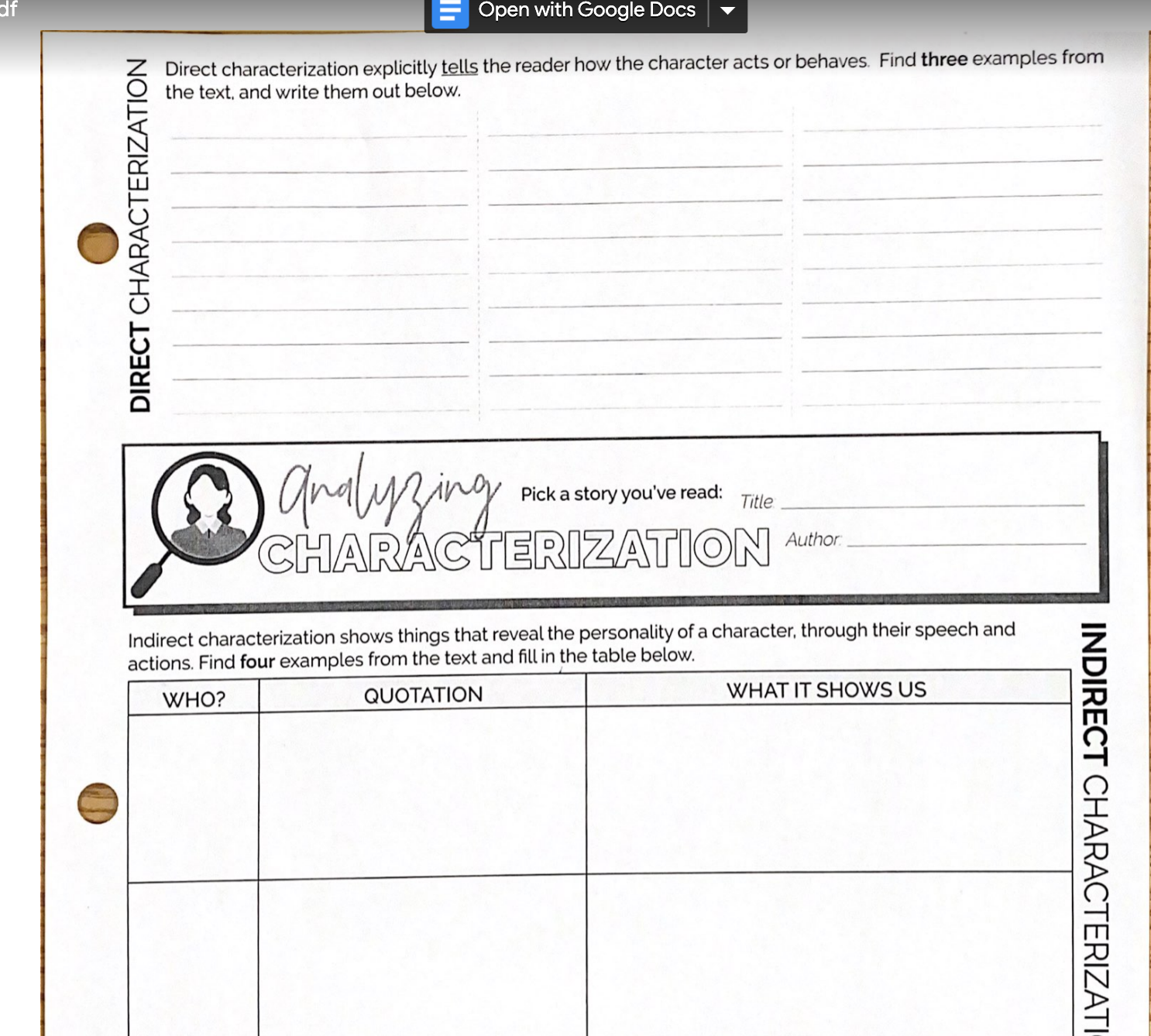 message that the author wishes to convey though a literary work. Example