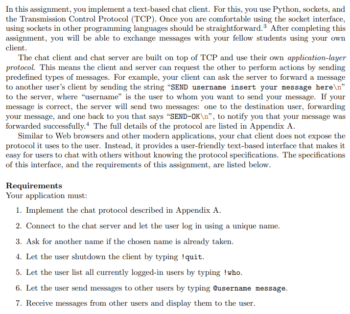 Client WHO-OK , ..., Server SEND \ Client SEND-OK UNKNOWN Server Server