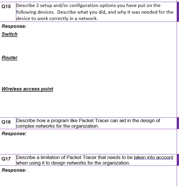 Q11 Briefly explain the purpose of the twists/winding Cat5 and Cat6 cabling