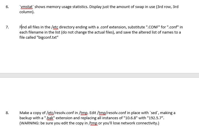 that can be used to do each of the following: a. Create