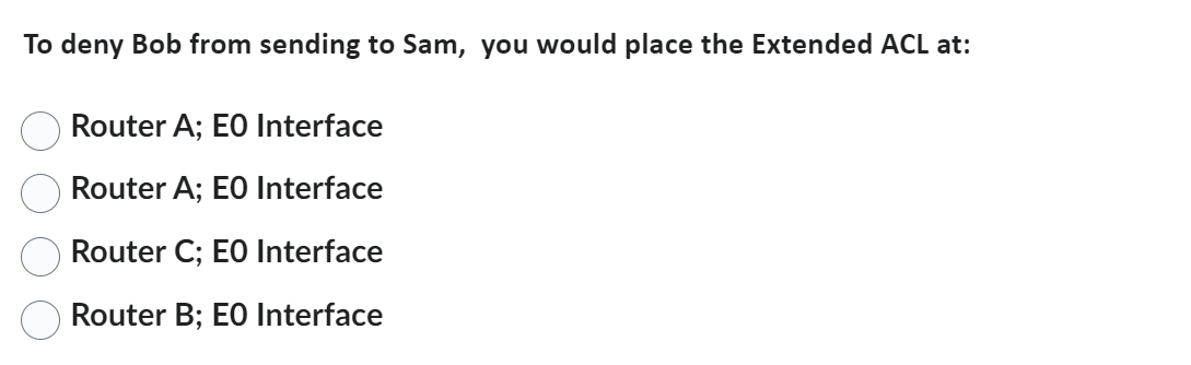S1 EO 60 192.70.10.0 John 192.70.10.2 Bob 192.70.10.3 192.70.20.0 Sam 192.70.20.2 Sue