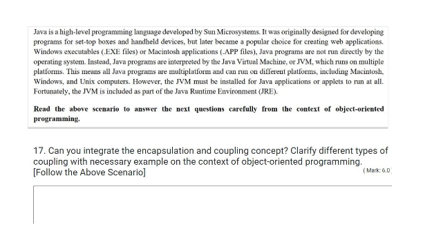 Java is a high-level programming language developed by Sun Microsystems. It was