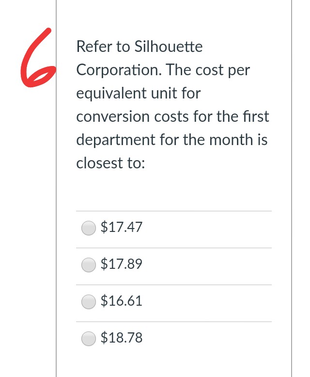 $120,000 costs............... Conversion $92,500 costs.............. The ending inventory was 80% complete with