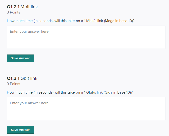 client to a server. The MSS is equal to 1460 bytes, and