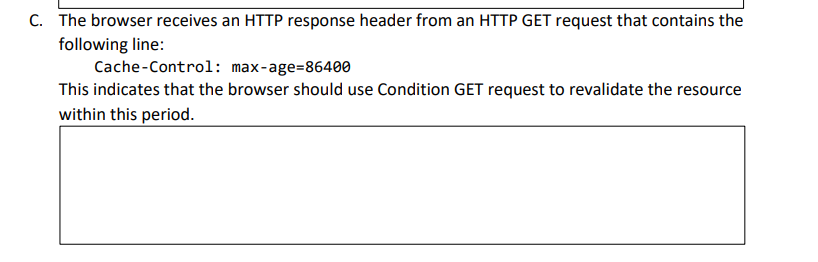 C. The browser receives an HTTP response header from an HTTP GET
