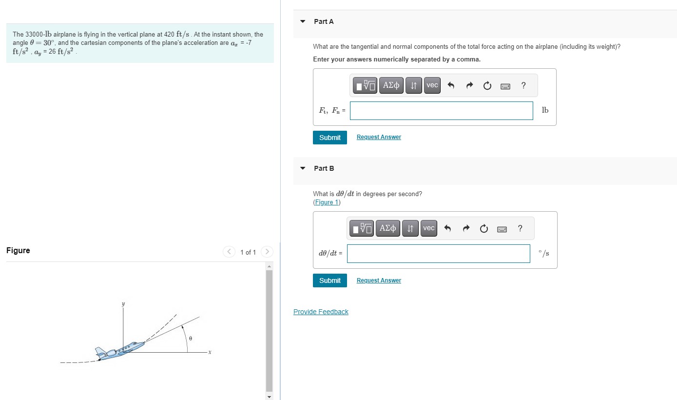 magnitude of the thrust T by 6000 lb, what is the horizontal