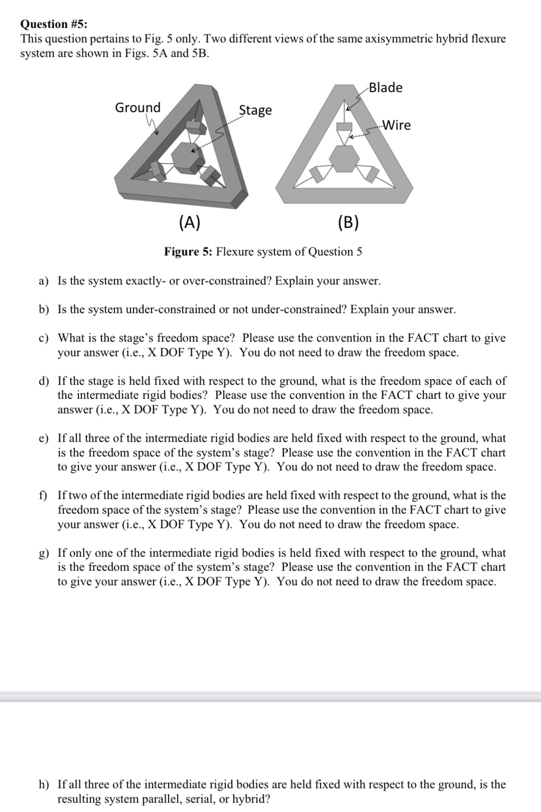 Question #5: This question pertains to Fig. 5 only. Two different views