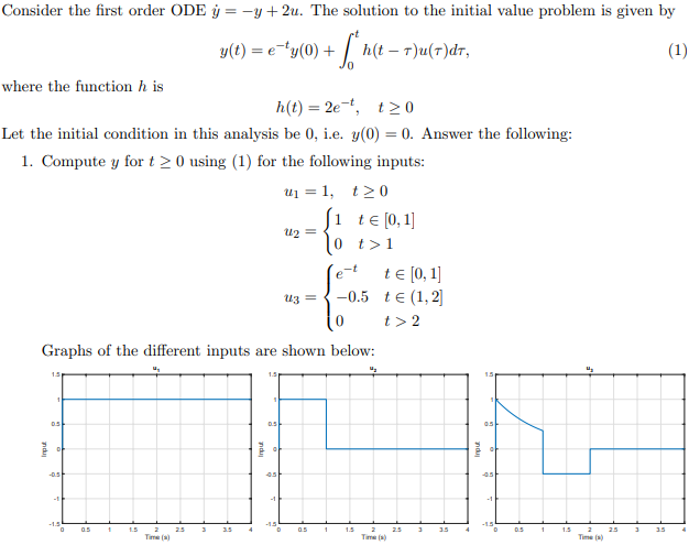 and draw h(1.5-7) and u(7) versus 7 [0, 1.5]. Also sketch the