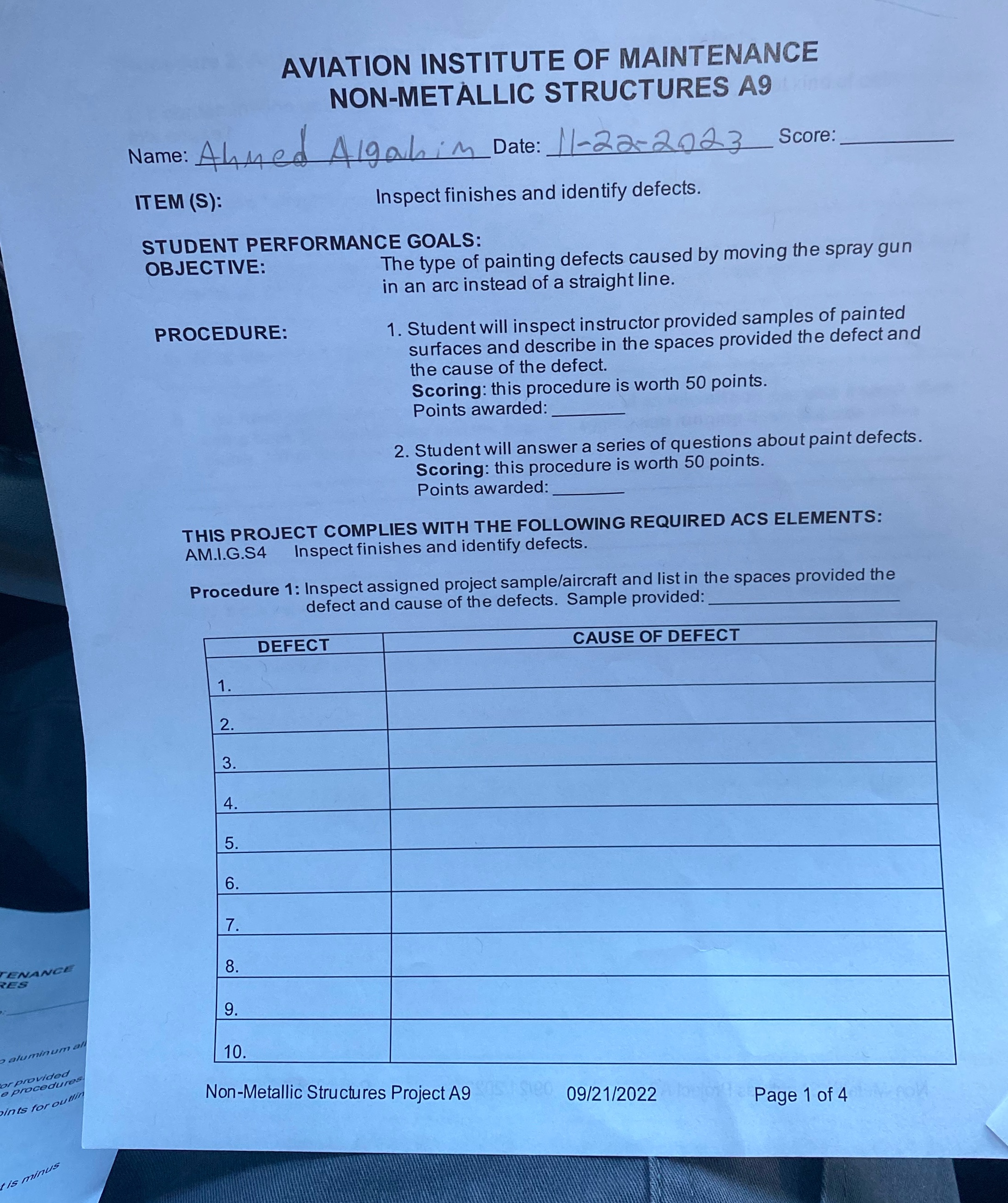 TENANCE RES aluminum all For provided e procedures pints for outlin dis