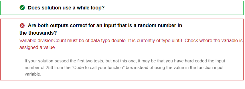 commands to use a while loop to repeatedly divide this number by