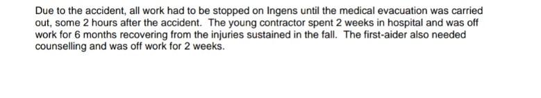 contractors on Ingens and there are clear lines of communication between the