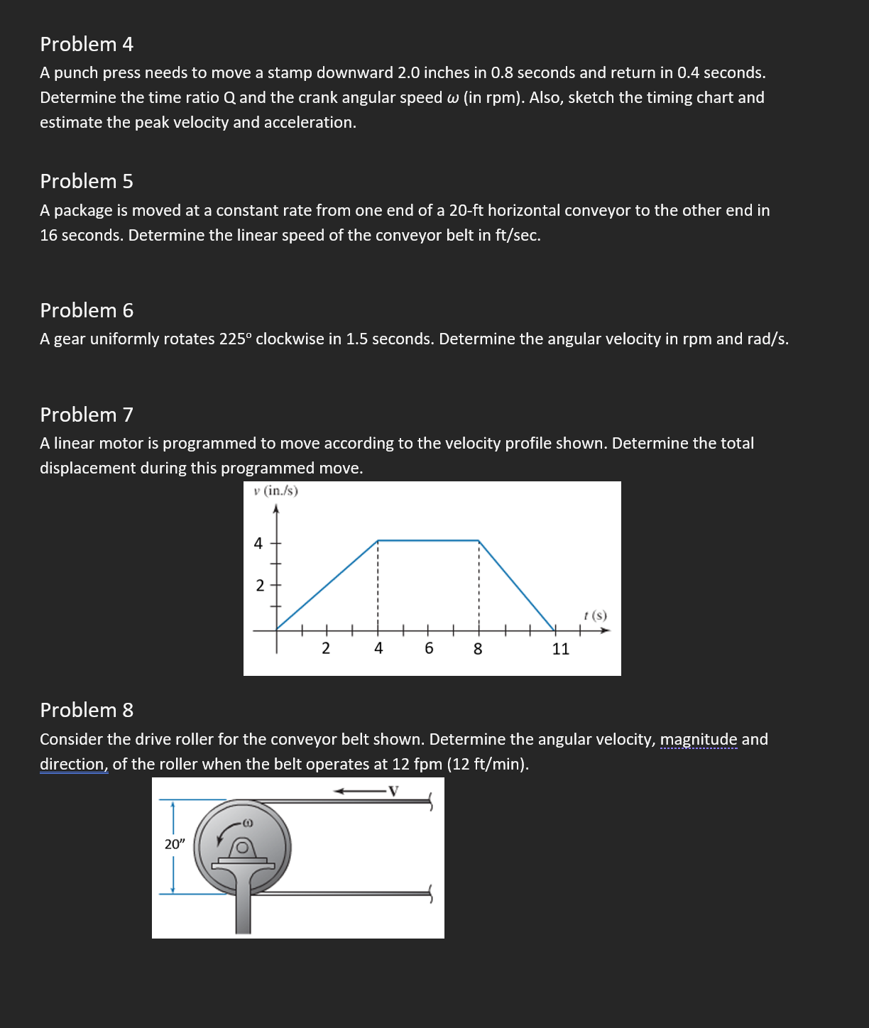 Problem 4 A punch press needs to move a stamp downward 2.0