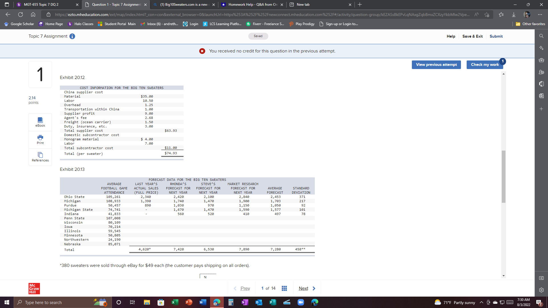 MGT-655 Topic 7 DQ 2 Question 1 - Topic 7 Assignment X