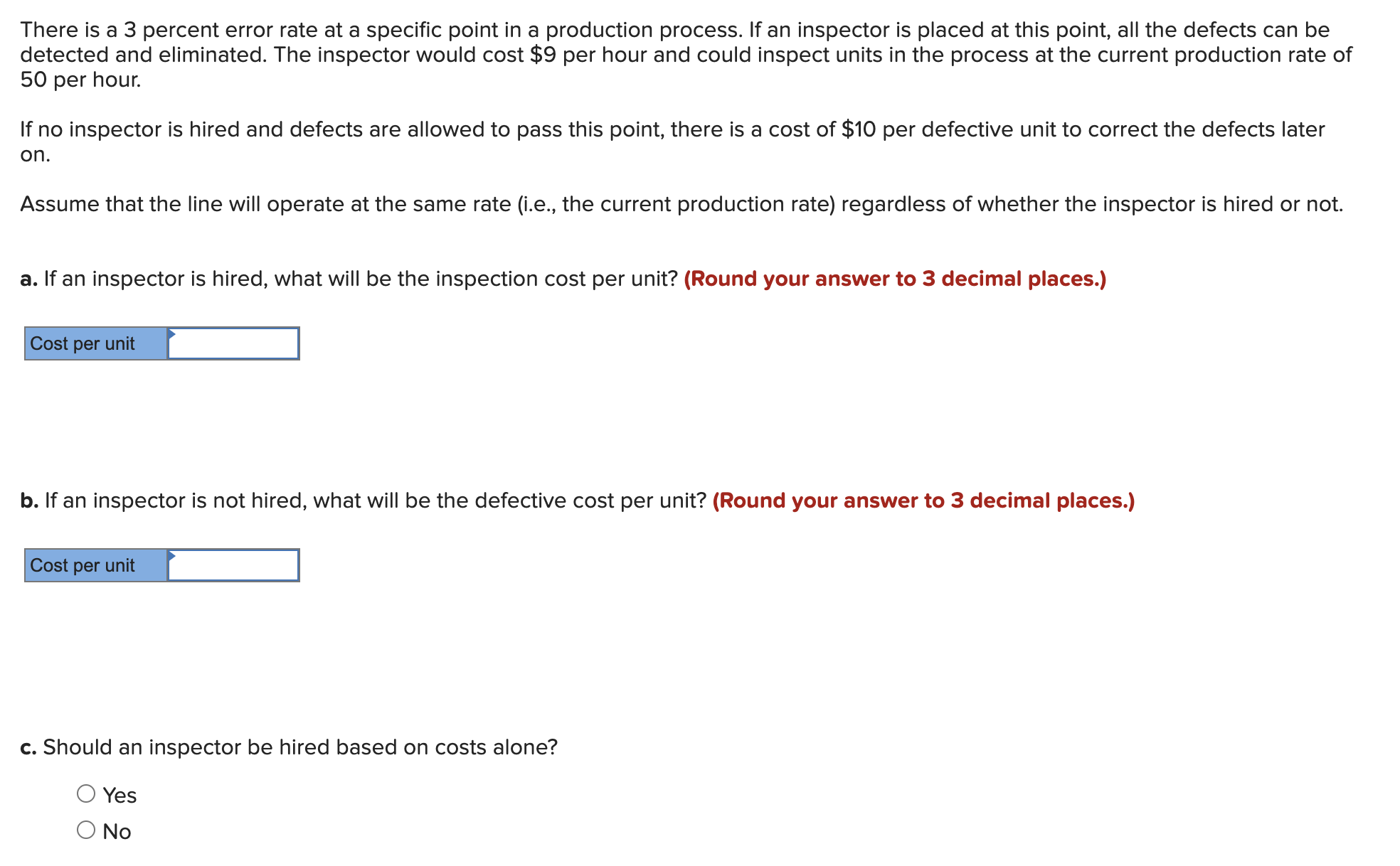 There is a 3 percent error rate at a specific point in