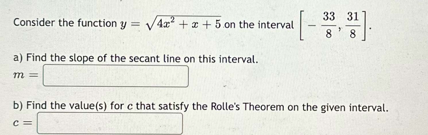 33 31 Consider the function y = 4x + x + 5