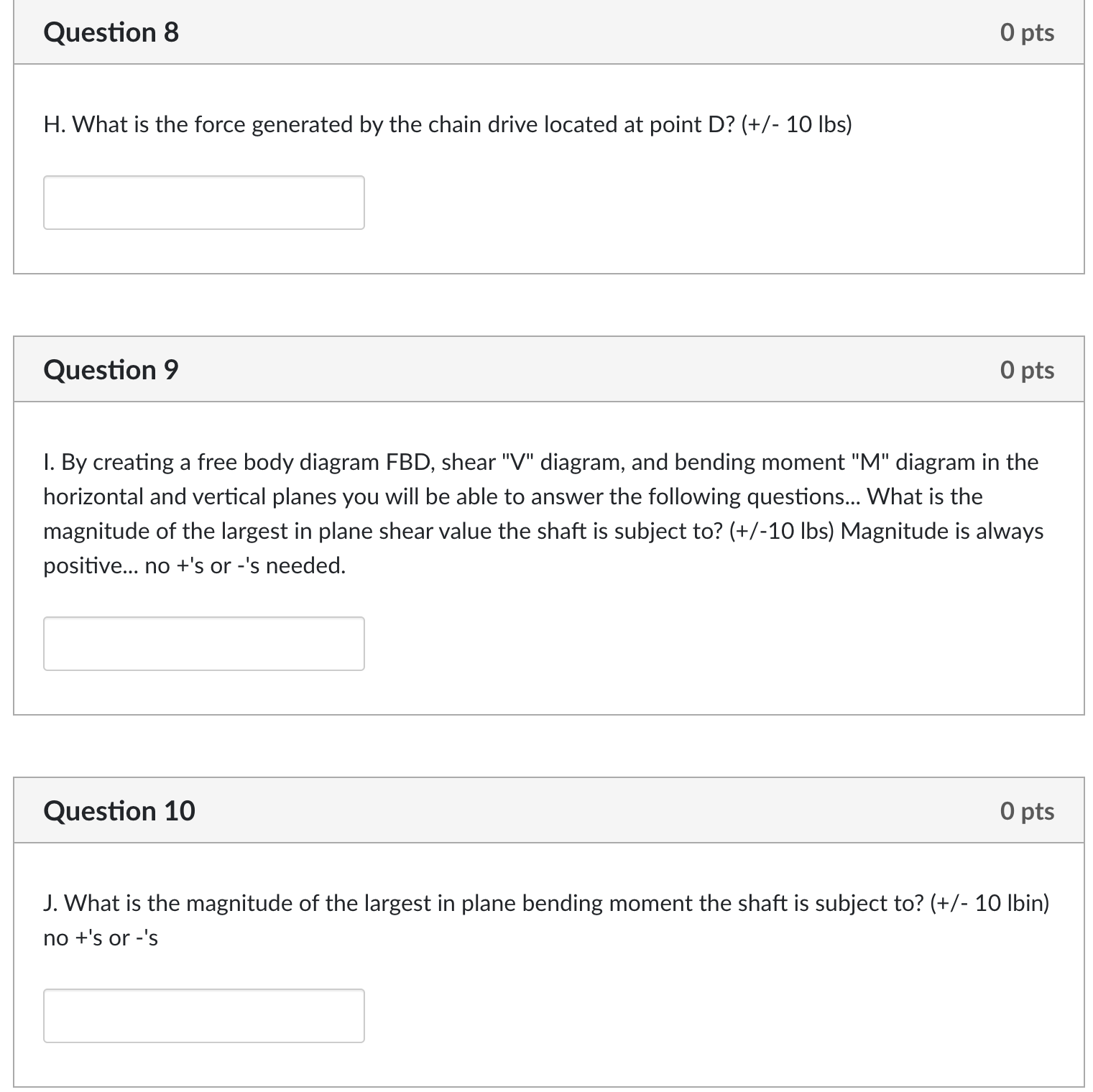 reactions at the bearings. (d) Draw the complete load, shear, and bending