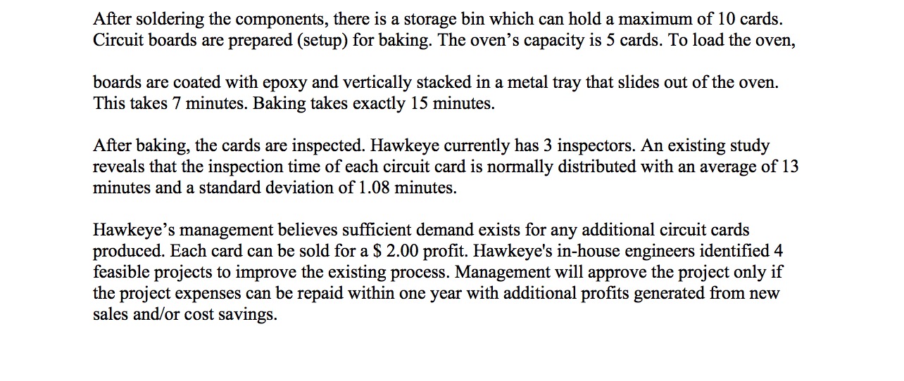 1. Solder Preparation 2. Component Placement and Soldering 3. Baking 4. Inspection