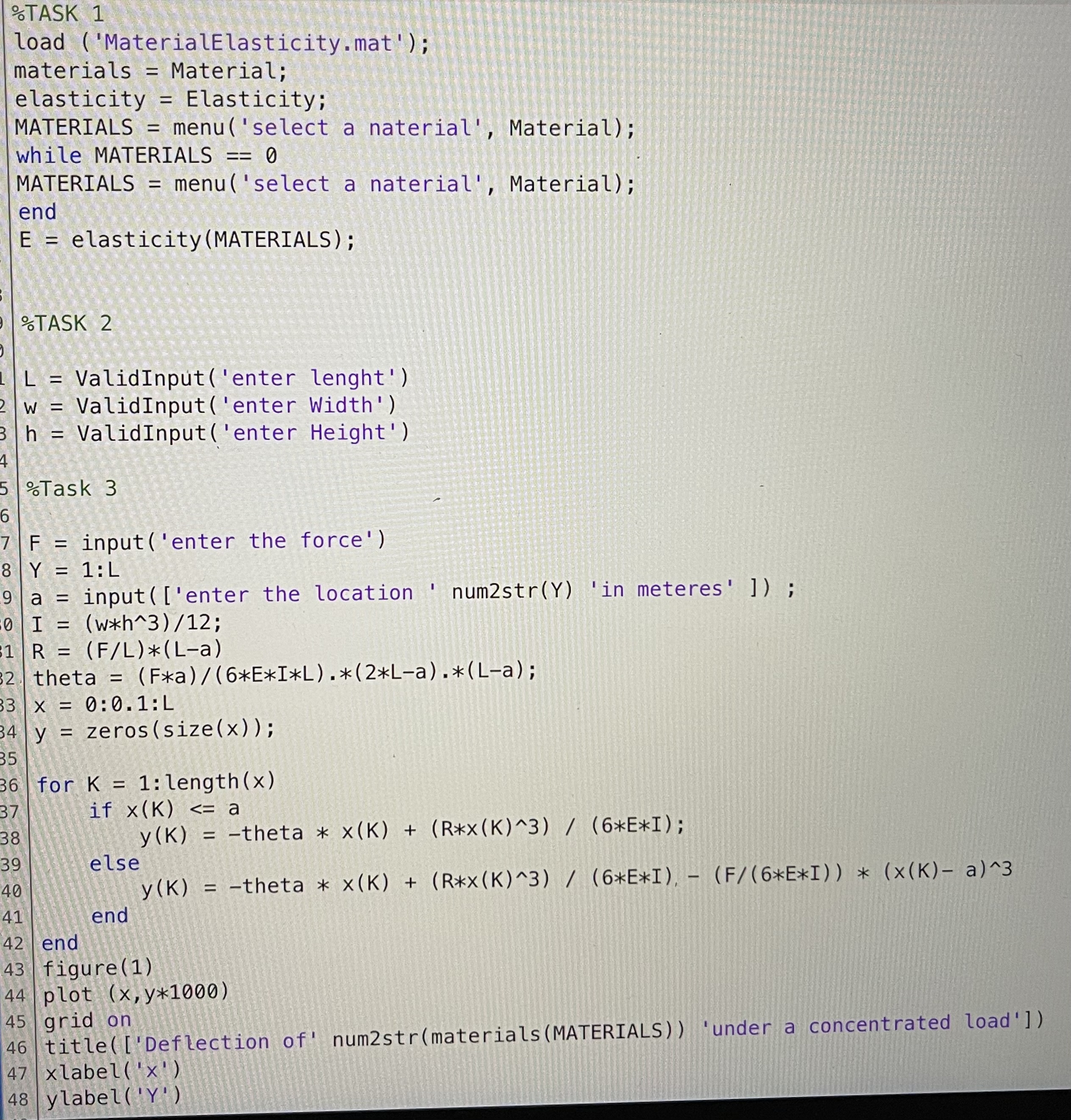 definitions needed to achieve the tasks described. Below represents a simply supported